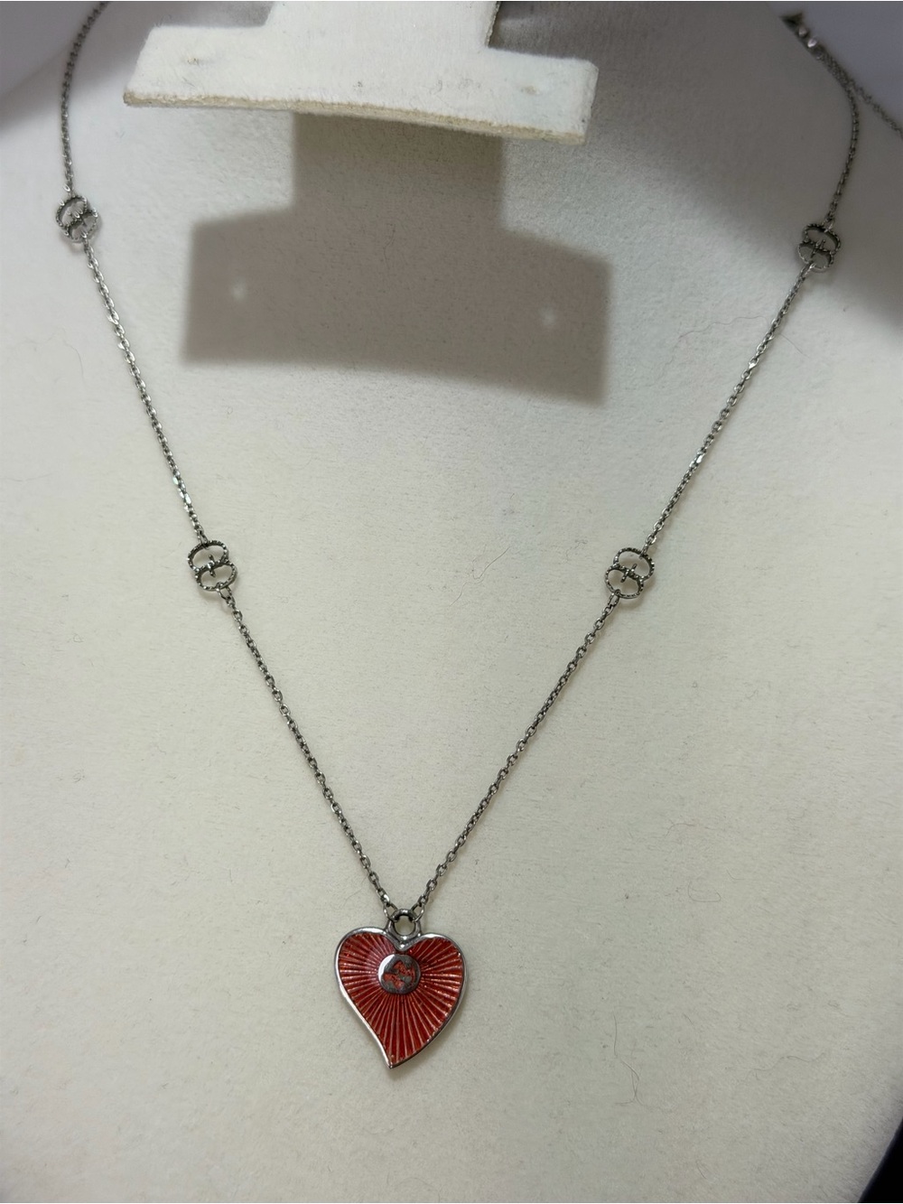 Gucci Heart Necklace 925 Silver - Picture 8 of 8